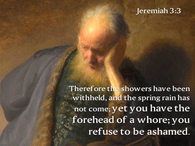 jeremiah 3 3