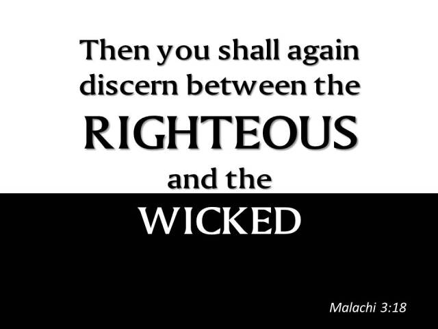 righteous wicked malachi
